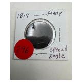1814 Spread Eagle Penny