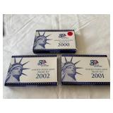 2000-2001-2002 Proof Sets