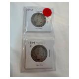 1905-1909-S Barber Half Dollars