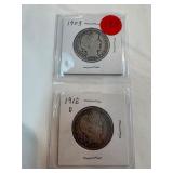 1903-1912-D Barber Half Dollars