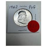 1962 Proof Franklin Half Dollar