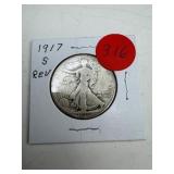 1917-S Rev Walking Liberty Half Dollar
