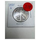 1921-S Walking Liberty Half Dollar