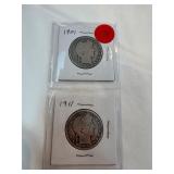 1901-1911 Barber Half Dollars
