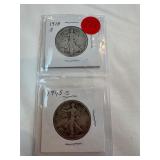 1918-S-1945-S Walking Liberty Half Dollars