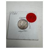 1921 Mercury Dime