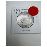 1904-O Barber Half Dollar