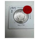 1901-S Barber Half Dollar