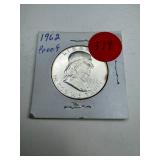 1962 Proof Franklin Half Dollar
