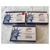 2004-2005-2006 Proof Sets