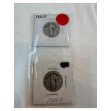 1926-S-1928-D Standing Liberty Quarters