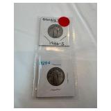 1926-S-1929-D Standing Liberty Quarters