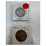 1917-1928-S Walking Liberty Half Dollars