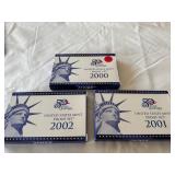 2000-2001-2002 Proof Sets