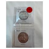 1954-D-1963 Franklin Half Dollars