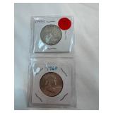 1949-S-1960 Franklin Half Dollars