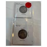 1902-O-1907-S Barber Quarters