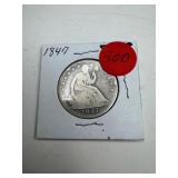 1847 Liberty Seated Half Dollar
