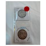 1950-D-1953-S Franklin Half Dollars