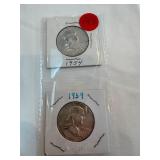 1954-1959 Franklin Half Dollars