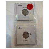 1889-1891 Liberty Seated Dimes