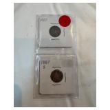 1887-1887-S- Liberty Seated Dimes