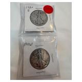 1920-S-1947-D Walking Liberty Half Dollars