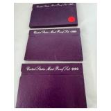 1988-1989-1990 Proof Sets