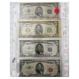 1934 & 1953  Five Dollar Legal Tender