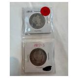 1895-1907-S Barber Half Dollars