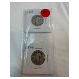 1927-1929-S Standing Liberty Quarters