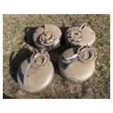 (4) Surge Milker Cans