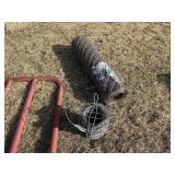 Partial Roll of Barb Wire & Cyclone Fence