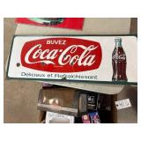 French Coca-Cola Single Sided Porcelain Sign