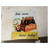 16' x 12.5' Coca Cola 6-Pack Tin Sign