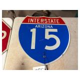 Interstate 15 Arizona Highway Sign