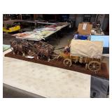 Folk Art Horse Wagon Train by John W. Anderson