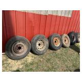 (6) Misc Tires w/rims