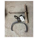 Ice tong & hay hooks