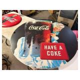 Coca-Cola glass & bottle cap boy
