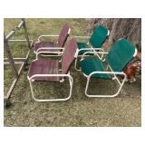 (4) Lawn Chairs