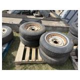 (4) 15' 6-bolt Chevy Truck Rims & Tires