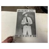 16' x 11' Barney Fife Tin Sign