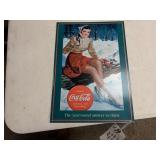 16.75' x 11.75' Coca Cola Skater Tin Sign