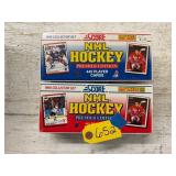(2) Sealed NHL Hockey Score Cards