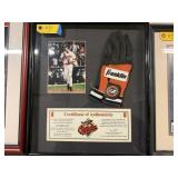 Cal Ripken Jr Glove & Picture framed