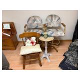 Stools, Chair, Plant Stand