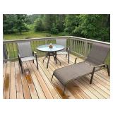 Patio Chairs, Table, Lounger