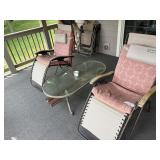(2) Lounge Chairs & Table