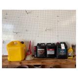 Misc Oils, Gas Can, Funnels etc